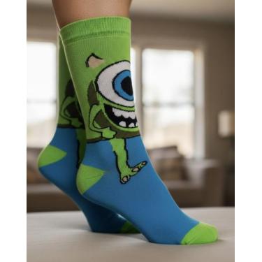 Imagem de Meia Monstros SA Divertidas Personagem Adulto Unissex Masculina Femini