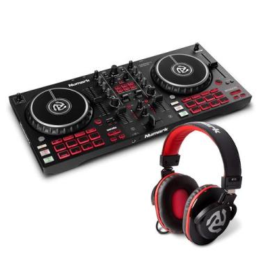 Imagem de Pacote de controlador de DJ Numark Mixtrack Pro FX com fones de ouvido