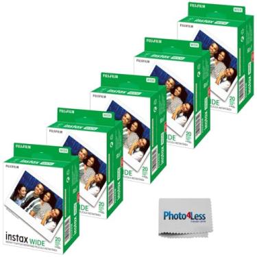 Imagem de Fujifilm Pacote duplo Instax Wide Instant Film (100 folhas), pacote econômico