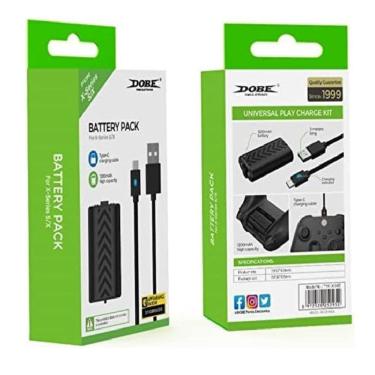 Imagem de Bateria Recarregável Para Controle X box Series S / X + Cabo USB 3 Metros C/ LED