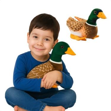 Imagem de Pelucia Realista Pato 30cm Antialérgico Presente Macio antialérgica para presente criança Brinquedo Pelúcia dormir Infantil Menino Menina Pelúcia Infantil Presente dia das crianças Natal Ano Novo