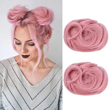 Imagem de Extensões de coque de cabelo REECHO Mini Claw Clip Messy Cat Ears x2