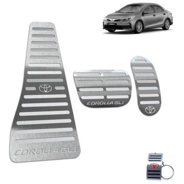 Imagem de Pedaleira Automático + Descanso Corolla Gli 2014/2019 Prata