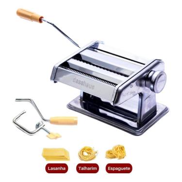 Imagem de Maquina Para Massa Casseira Inox Talharim E Macarrao
