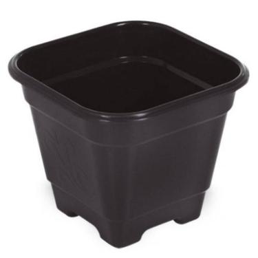 Imagem de Vaso De Plantas Quadrado Grande 30X30X29 Preto 25295