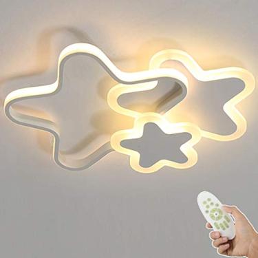 Imagem de Luminária de teto LED Star Creative Luminária de teto Iluminação de teto interna para quarto Sala de estar Regulável com controle remoto Cozinha Sala de jantar Abajur de acrílico Lustre deco