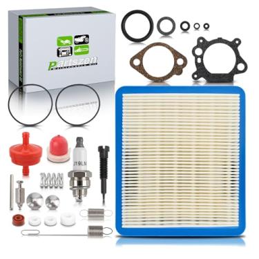 Imagem de partszen 498260 Kit de filtro de ar de reconstrução de carburador adequado para B&S 498260 492495 493762 para motor de eixo vertical quantum de 5 HP, cortador de grama, máquina de jardim para artesão,