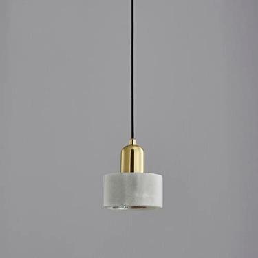 Imagem de YQSLQZZ Lustre de mármore natural, iluminação decorativa de cabeceira luminária pendente moderna, altura ajustável, para sala de jantar, bar, cozinha, ilha, corredor, E27*1 luzes