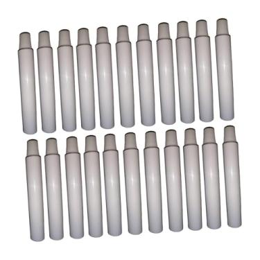 Imagem de Colaxi Tubos de tinta de alumínio vazios, armazenamento de pasta de dente, frascos compactos portáteis para embalagem de amostras, potes para armazenamento, 20 Unidades de 10ml