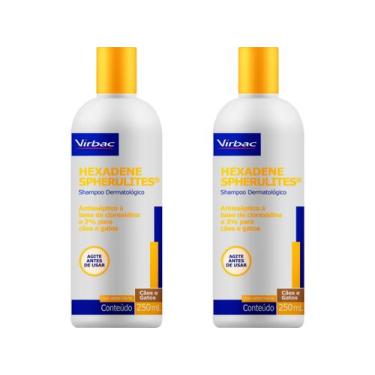 Imagem de Shampoo Hexadene Spherulites 250ml - Virbac - 2 Unidades