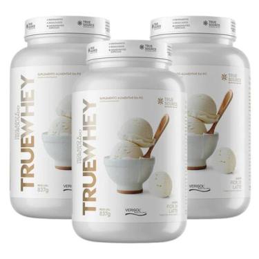 Imagem de 3x True Whey Protein True Source Fior Di Latte 837g, Fior Di Latte