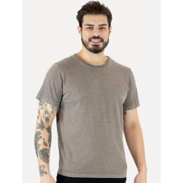Imagem de Camiseta Ellus Cotton Fine Grunge Gothic Classic Cinza Médio-Masculino