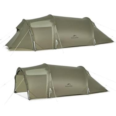 Imagem de Naturehike Tenda de túnel Opalus com vestíbulo, barraca impermeável para mochila para 2 a 3 pessoas, barraca de camada dupla para acampamento