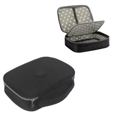 Imagem de Estojo Escolar de Grande Capacidade de Armazenamentocom 3 compartimentos Volta as Aulas (Preto)