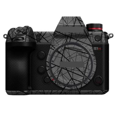 Imagem de S1H Adesivo antiarranhões para câmera Panasonic Lumix S1H película protetora decalques S1H (cinza cruzado)