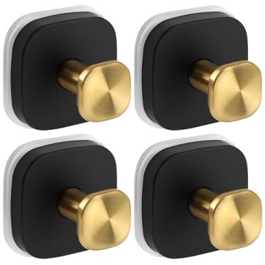 Imagem de VOSEPO Ganchos de ventosa para chuveiro, ganchos de toalha sem perfuração para banheiros, cozinha, porta de vidro, espelho, azulejo, ganchos de sucção de chuveiro para pendurar toalhas, roupão, bucha