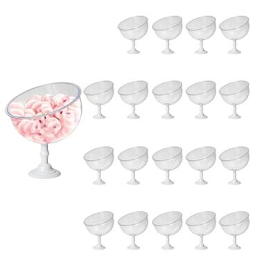 Imagem de 20 Baleiros 1,5l Taça Premium Bomboniere Acrílico Elegante (BRANCO)