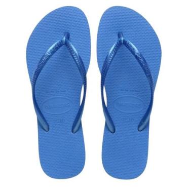 Imagem de Chinelo Feminino Slim Havainas - Azul Brilhante - Havaianas, 37