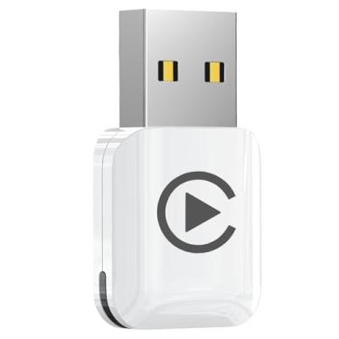 Imagem de Adaptador CarPlay sem fio Apple, dongle CarPlay certificado MFi com porta USB/USB-C, design compacto para carros com CarPlay com fio integrado, CarPlay com fio para iPhone, Plug and Play
