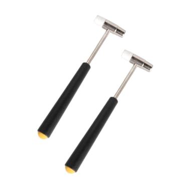 Imagem de Martelo pequeno de cabeça dupla, 2 peças, martelos de borracha de 16,5 cm, martelo de joias adequado para relógio, afinação, marcenaria, artesanato