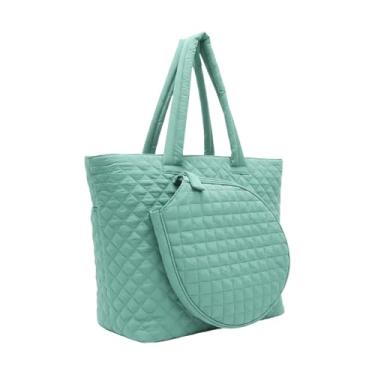 Imagem de Zxpjkyu Bolsa para Raquetes de Tênis com Compartimento Separado, Bolsa Esportiva Multifuncional para Fitness, Ideal para Iniciantes E Atividades Ao Ar Livre, Verde