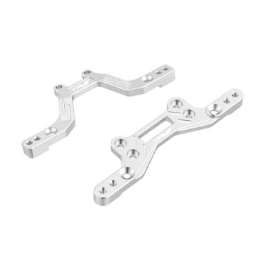 Imagem de NMNRC Alloy Front Rear Shock Tower Brace Compatible with Arrma 1/14 Typhon Grom Series Upgrades Part Sliver