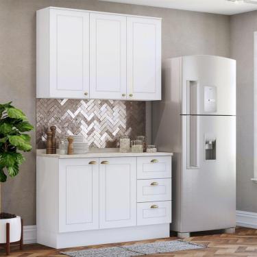 Imagem de Cozinha Modulada Henn Americana 2 Peças Branco