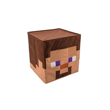 Imagem de Disguise bloco de cabeça 119799 acessório oficial para fantasia de Minecraft, máscara de fantasia de tamanho único, A, tamanho nico