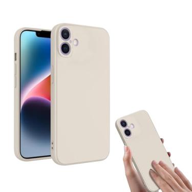 Imagem de Capa de silicone líquido, capa protetora compatível com telefone personalizado, capa de telefone antiderrapante à prova de choque para branco resistente a arranhões