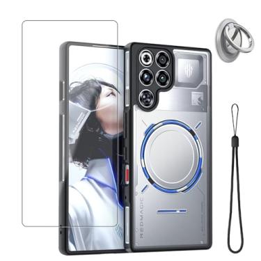 Imagem de YAJOJO Capa para ZTE Nubia RedMagic 11 Pro+/RedMagic 11 Pro com 1 pacote de protetor de tela, capas protetoras elegantes para celular, antiarranhões, antiderrapante, à prova de choque, película