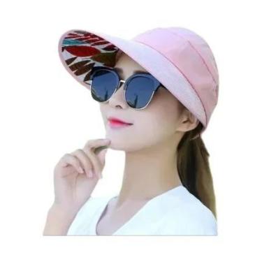 Imagem de Boné De Sol Feminino Casual Dobrável Com Proteção UV Estilo Coreano Pa