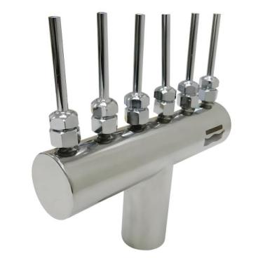 Imagem de Bico Para Fonte Piscina Modelo Leque 38mm Com 6 Saídas Jato - Sodramar