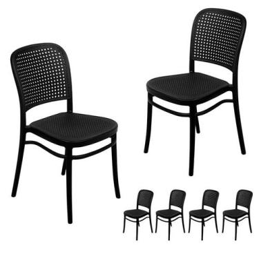 Imagem de Kit Duas Cadeiras Barcelona Preto - Mobilia 77