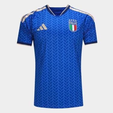 Imagem de Camisa Seleção Itália Home Torcedor 2026 s/n Adidas Masculina, Azul, P