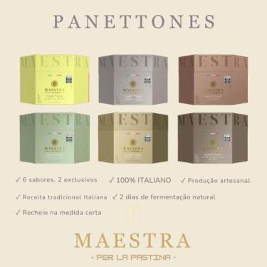 Imagem de Panettone Maestra per La Pastina Gianduia Kit 2un 750g - 11574, Maestr