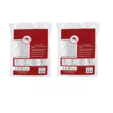 Imagem de Tela Mosquiteiro Magnética, Tela Mosquiteiro para Janela 150x180cm com Velcro Anti-Inseto Autocolante Pernilongo Removível(2 PEÇAS)