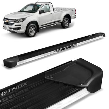 Imagem de Estribo Lateral S10 2012 a 2023 CS Alumínio Preto A4 Com Adesivo