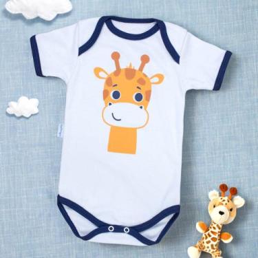 Imagem de Body Manga Curta Estampa Girafinha - Ideal para Bebê Menino - Era Uma 