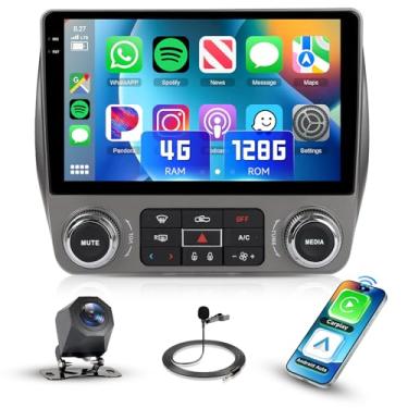 Imagem de Estéreo automotivo 4G + 128G para Chevrolet Chevy Camaro 2010-2015, tela sensível ao toque IPS de 9 polegadas/Android 15/Wireless CarPlay/Android Auto/EQ/GPS/WiFi/5.0Bluetooth/FM/RDS/SWC/AHD