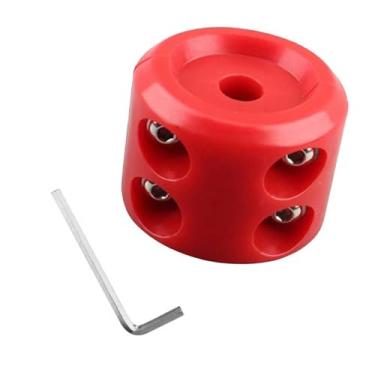 Imagem de CyperFair Buffer de gancho de guincho, amortecedor de absorção de choque para fio e corda sintética, plugue de gancho de linha com chave Allen de aço inoxidável e porcas de parafusos, protetor de cabo