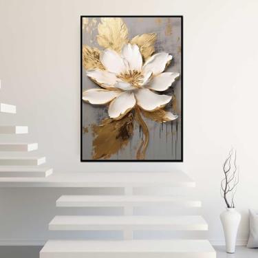 Imagem de Quadros Decorativos com Moldura Abstrato Moderno Geometrico Sala Quarto Kit Conjunto 2