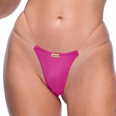 Imagem de Calcinha String Fio Dental Sexy em Cirre com Fio Duplo de Silicone na Lateral Pink