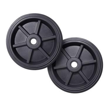 Imagem de Kit 2 Rodas 9 Polegadas Maciças de Borracha para Carrinho de Carga - NV150