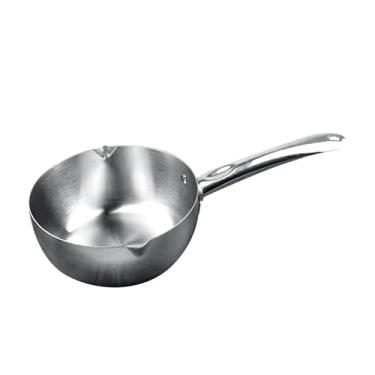 Imagem de Panela aquecedora de manteiga em aço inoxidável, multifuncional, evita vara, aquecedor de leite, panela para cozinha doméstica (22 cm/8,7 pol.)