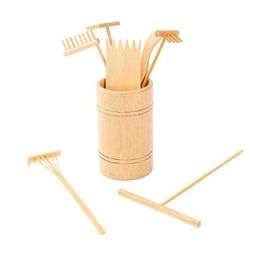 Imagem de Bothyi Conjunto de 8 Mini Rastelos para Areia, Ferramentas Portáteis para Jardim, Artesanato e Meditação.