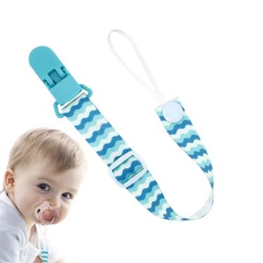 Imagem de Rrlihjgu Chupeta com clipe, clipe porta chupeta de bebê - ​​Suporte para Anti-queda | Correias de mordedor de chupeta, corda de para dentição, suporte de de, mordedores de brinquedos de