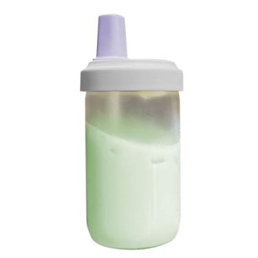 Imagem de Copo de palha de chá de leite, copo de café com palha - Copo de Palha Xícara de Chá de Leite Transparente 500ml,Copo de chá portátil, caneca à prova de vazamentos para bebidas de água para viagens esc