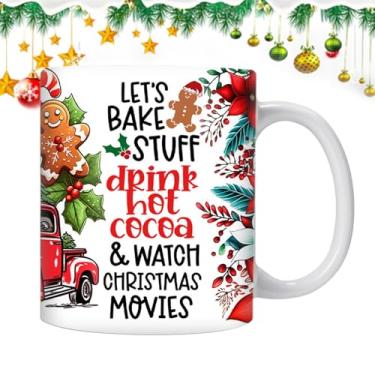Imagem de Canecas De Café De Natal,Canecas De Natal De Cerâmica | Caneca de café cerâmica do Natal - Canecas engraçadas para beber, xícara de chá de 350ml, caneca de café para feriados, decoração de férias e ca
