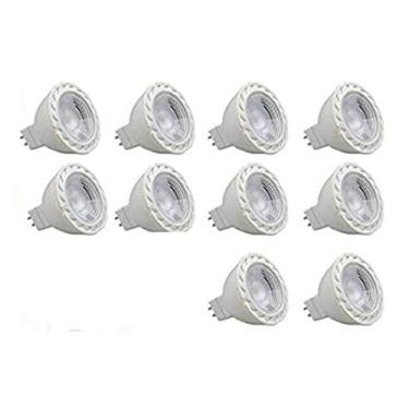Imagem de Lâmpadas LED COB MR16 COB 12 V5 CY - Holofote branco quente de 3000 K - 500 lúmens, equivalente a 50 watts - ângulo de feixe de 45 graus, pacote com 10 unidades