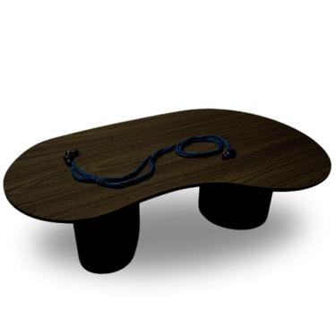 Imagem de Mesa De Centro Orgânica Bean 90x60cm ébano